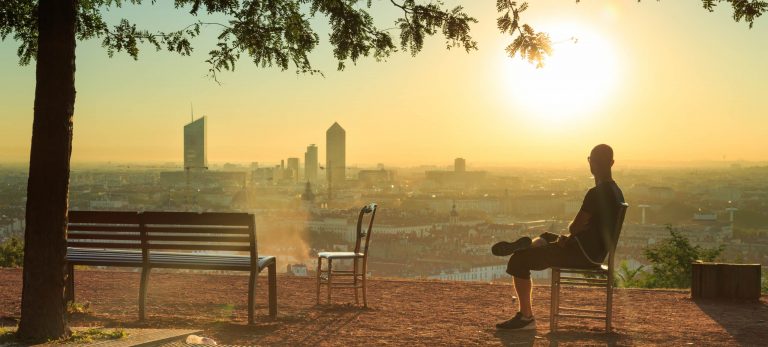 <strong>Lever du soleil sur Lyon</strong>